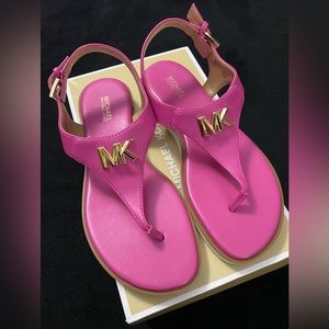 Michael Kors Jilly Flat Sandal Size 7 in Cerise (Pink) NEW WITH BOX!!!